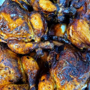 חגים - Hickory-Smoked spatchcock Chicken (price and weight range varies week to week)