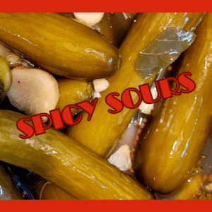 SPICY! Sour Pickles (LIVE Probiotic) SUGAR-FREE