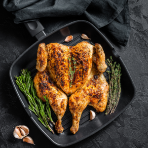 Hickory-Smoked spatchcock Chicken (price and weight range varies week to week)