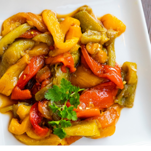Marinated sweet roasted peppers - Pesach