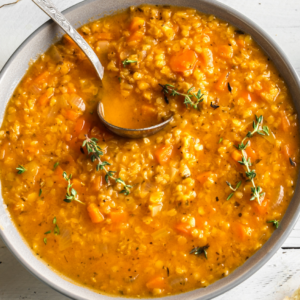hearty red lentil soup