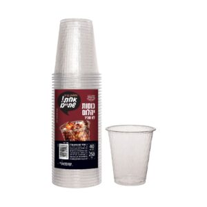 Plastic Decorative Cups - 40 Units