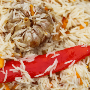חגים - Basmati garlic-bomb rice