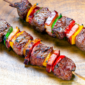 Entrecote steak skewers - 20 pcs