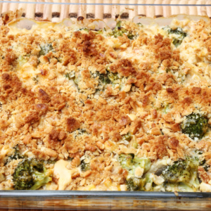 broccoli & cauliflower kugel (gluten-free)