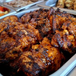 BBQ-spiced, grilled Pargit