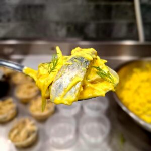 Danish curry pickled herring