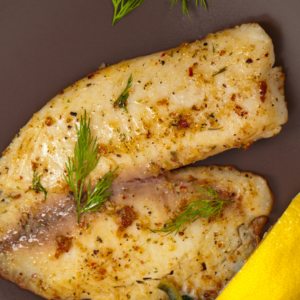 Tilapia with lemon & dill